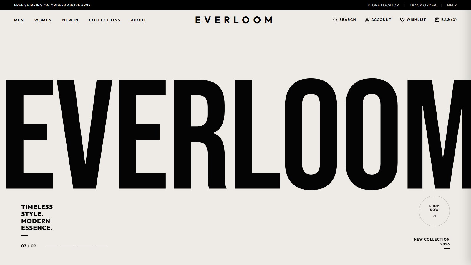 Everloom — Site de marque de mode