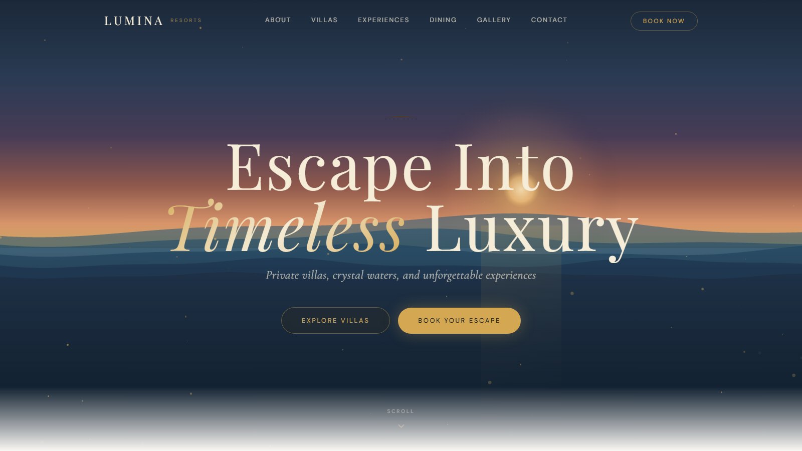 Lumina Resorts — Resort de luxe en bord de mer
