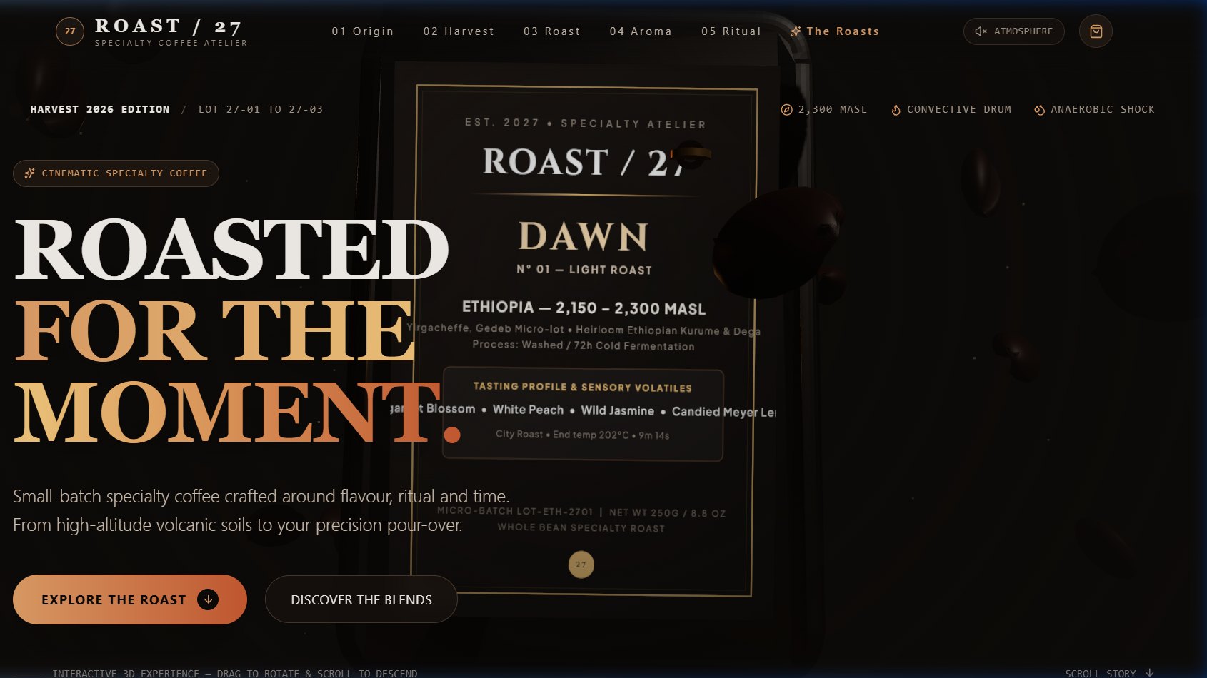 ROAST / 27 — Expérience café en 3D